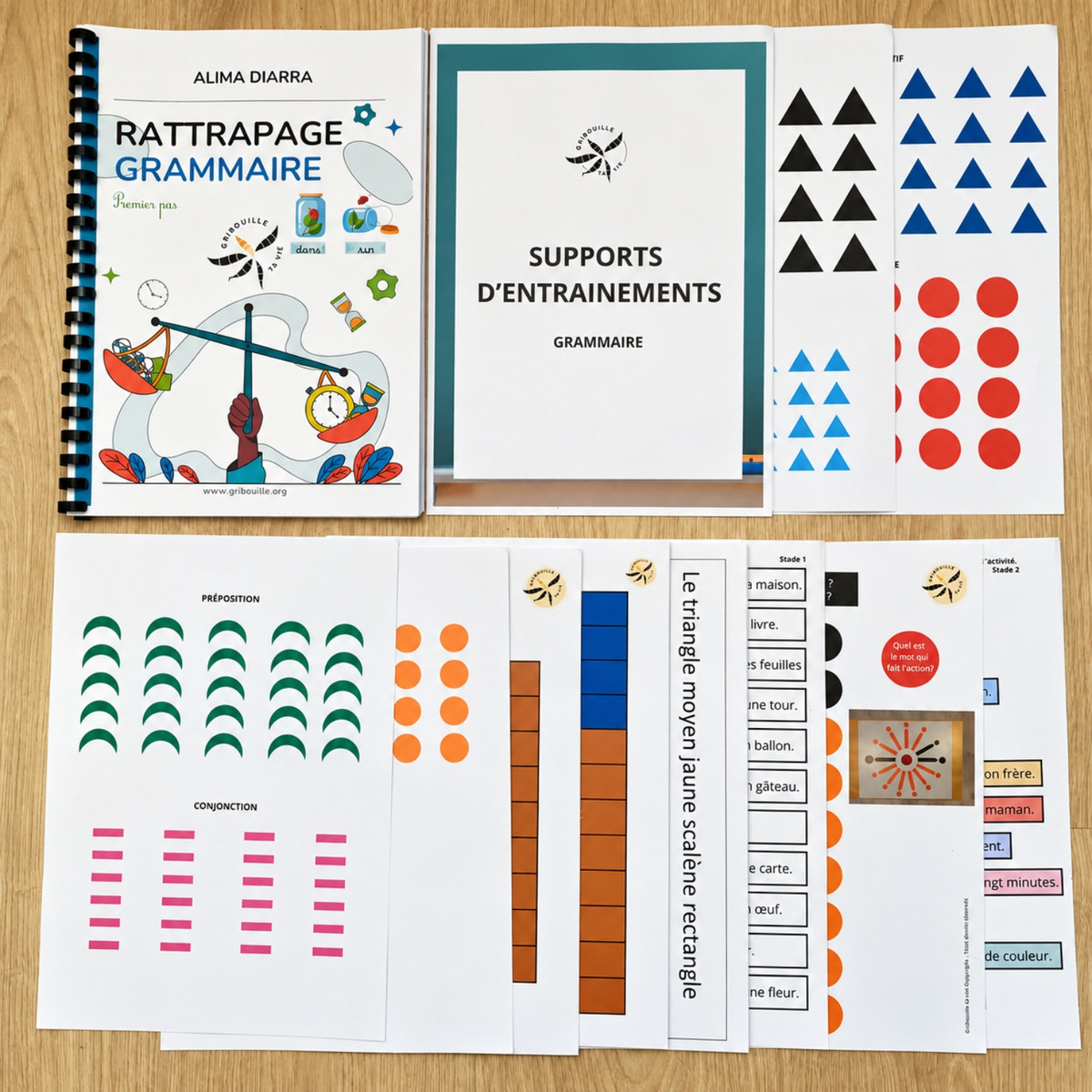 Le cahier Rattrapage Grammaire et ses supports d'entraînement à imprimer